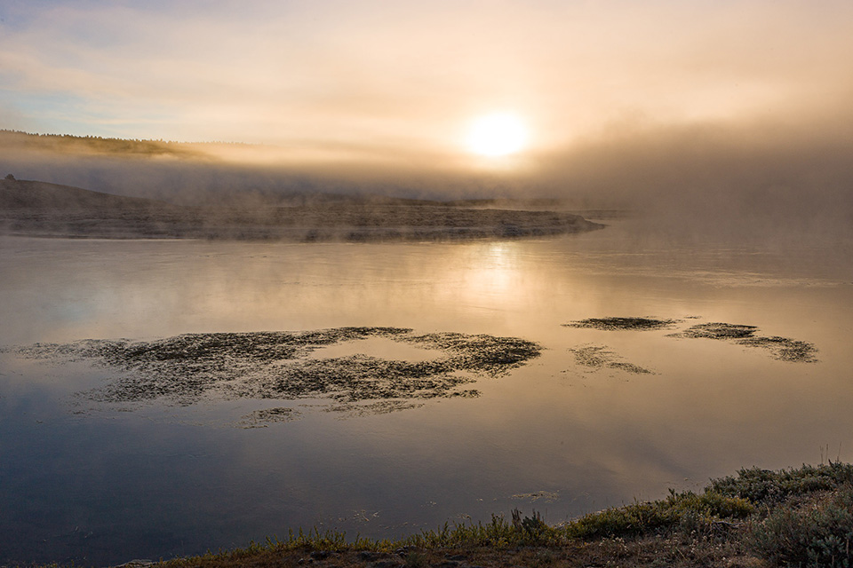 Mist above a river Mist above a river