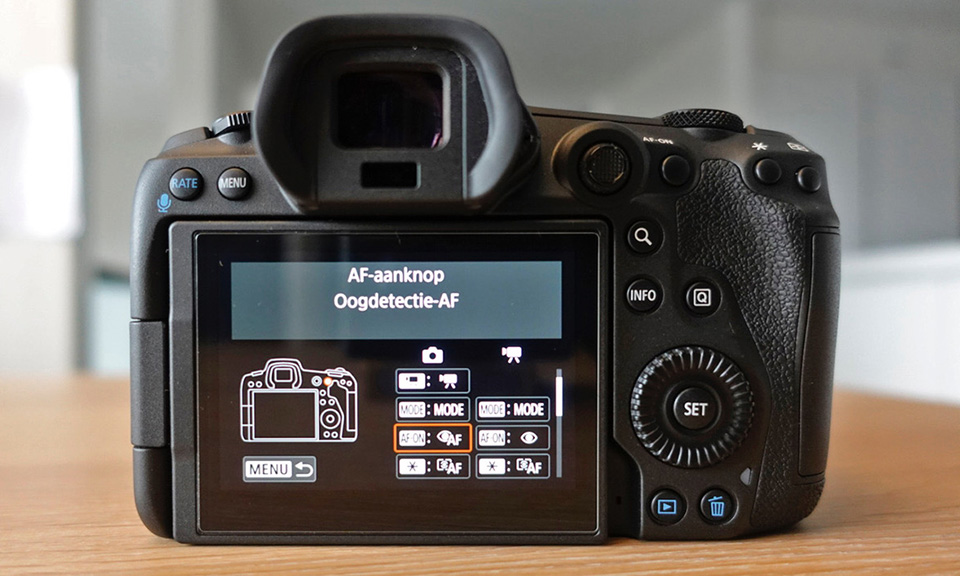 Canon back button focus eye detection