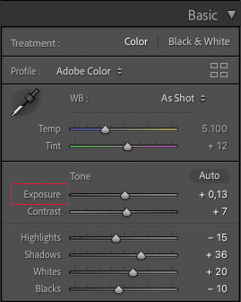 Resetting sliders Resetting sliders in Lightroom