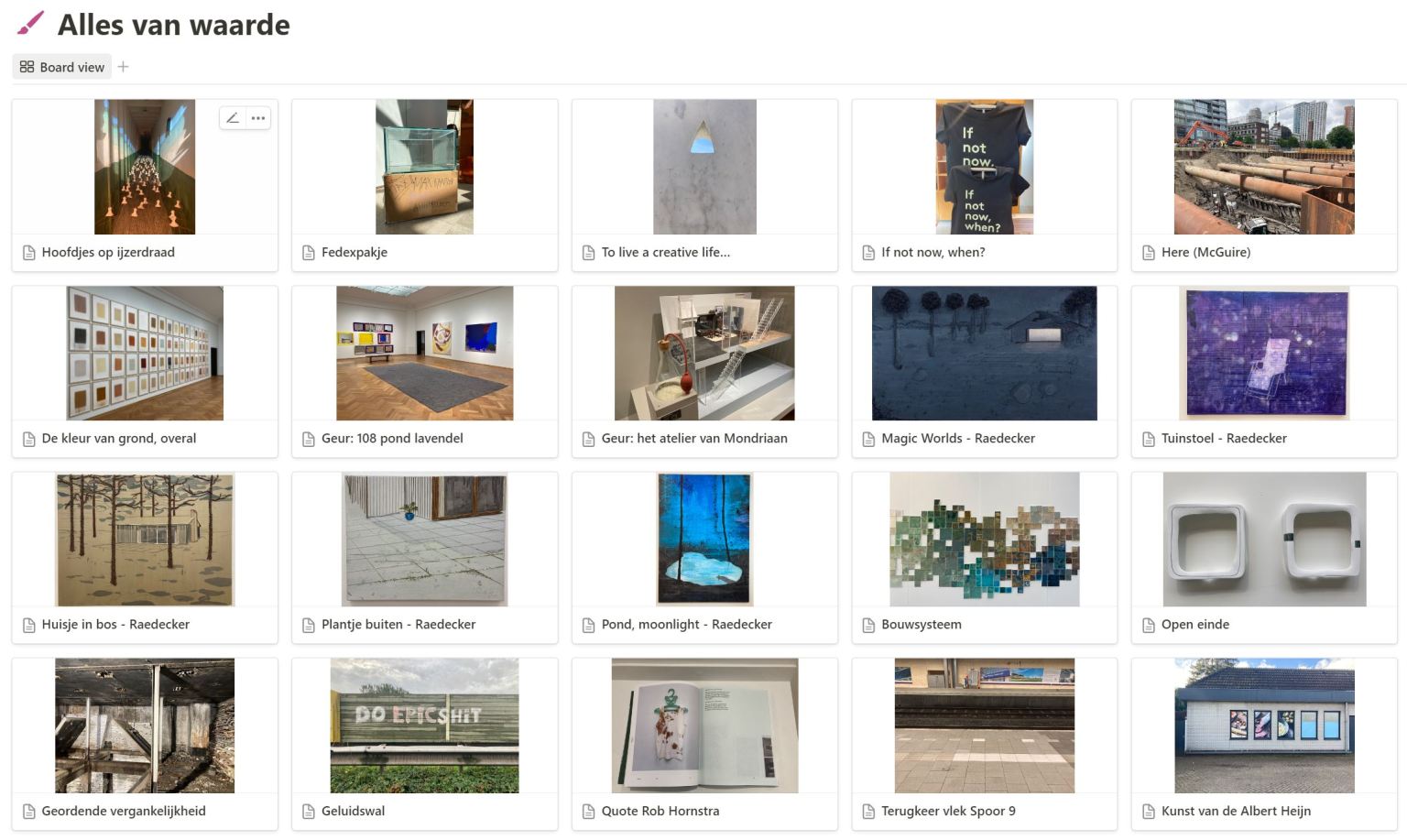Everything of value overview Everything of value overview