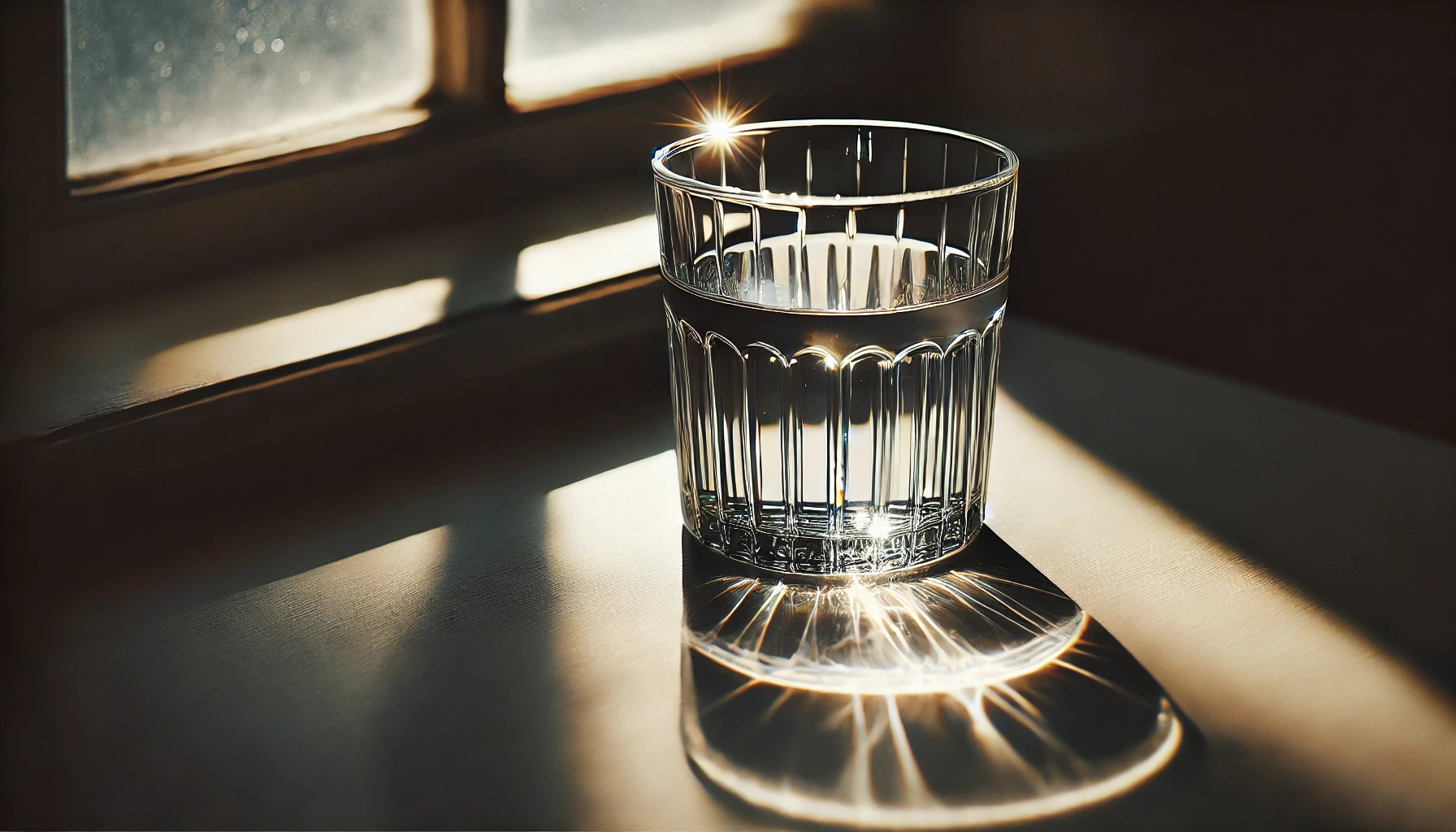 Glassware and incoming light Glassware and incoming light