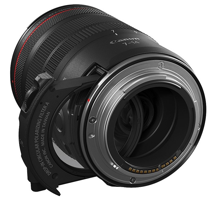 Canon RF 7-14mm f/2.8-3.5L Fisheye STM - Filter system