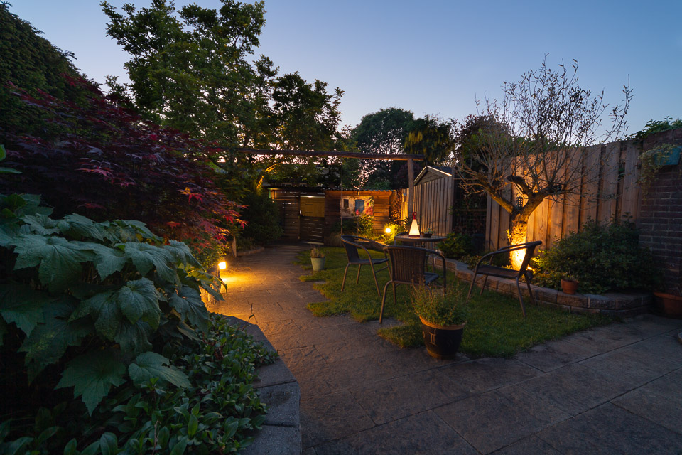 Garden in the evening Garden in the evening
