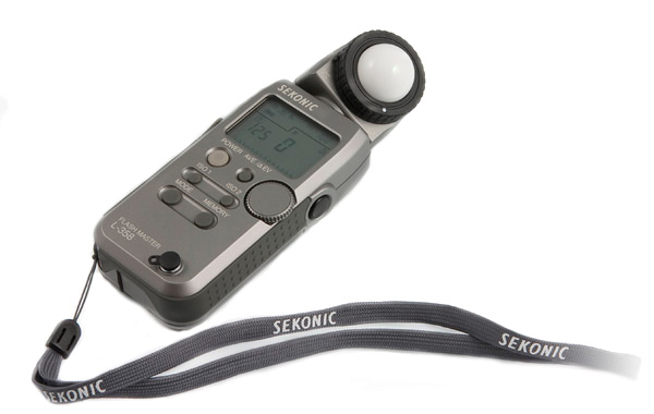 Sekonic light meter Sekonic on white