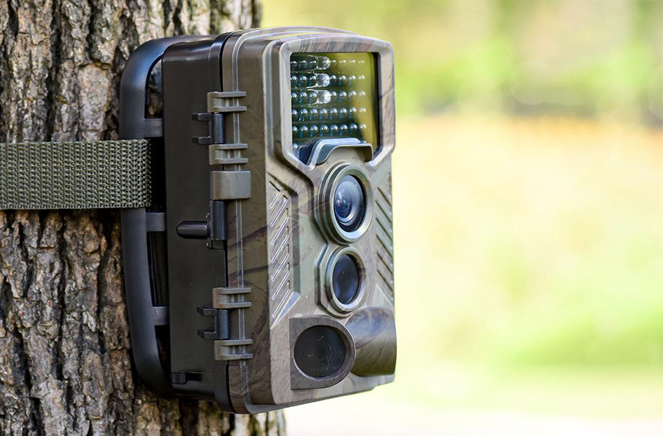 Trail camera on a tree Trail camera on a tree