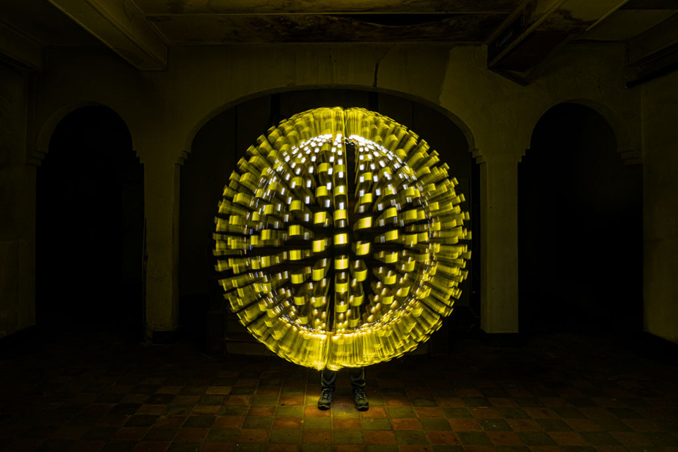 Light painting orb blade Liesbeth van Asselt