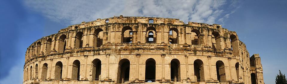 El Djem panorama, Tunisia El Djem panorama, Tunisia