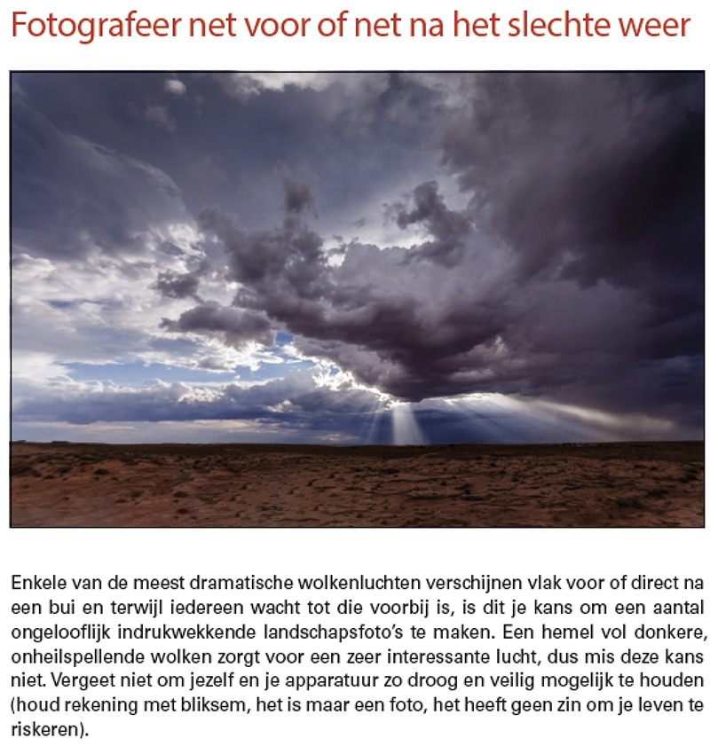 Photograph just before or just after bad weather