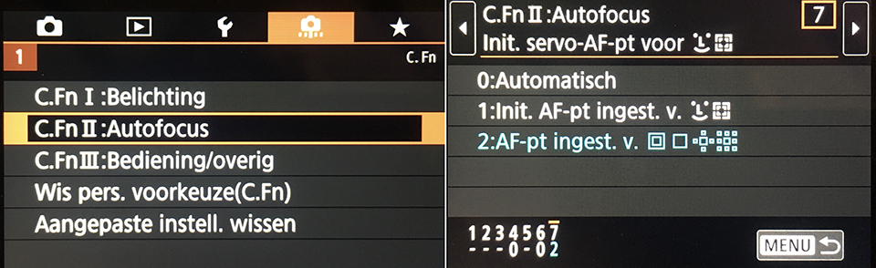 Canon EOS RP focusing mode Canon EOS RP focusing mode