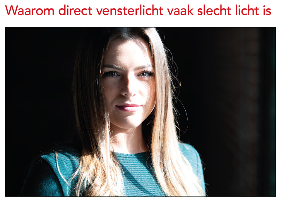 Direct window light is bad light Direct window light is bad light