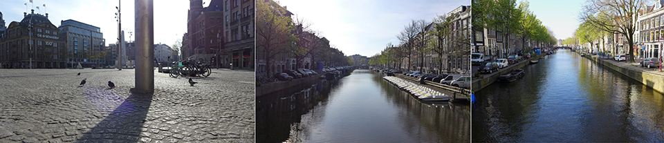 Jvdb empty city Amsterdam Dam canals