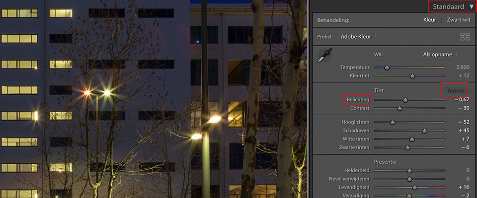 Lightroom Classic CC exposure