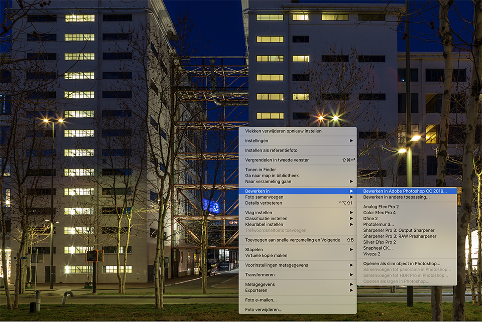 Lightroom Classic CC editing in Photoshop
