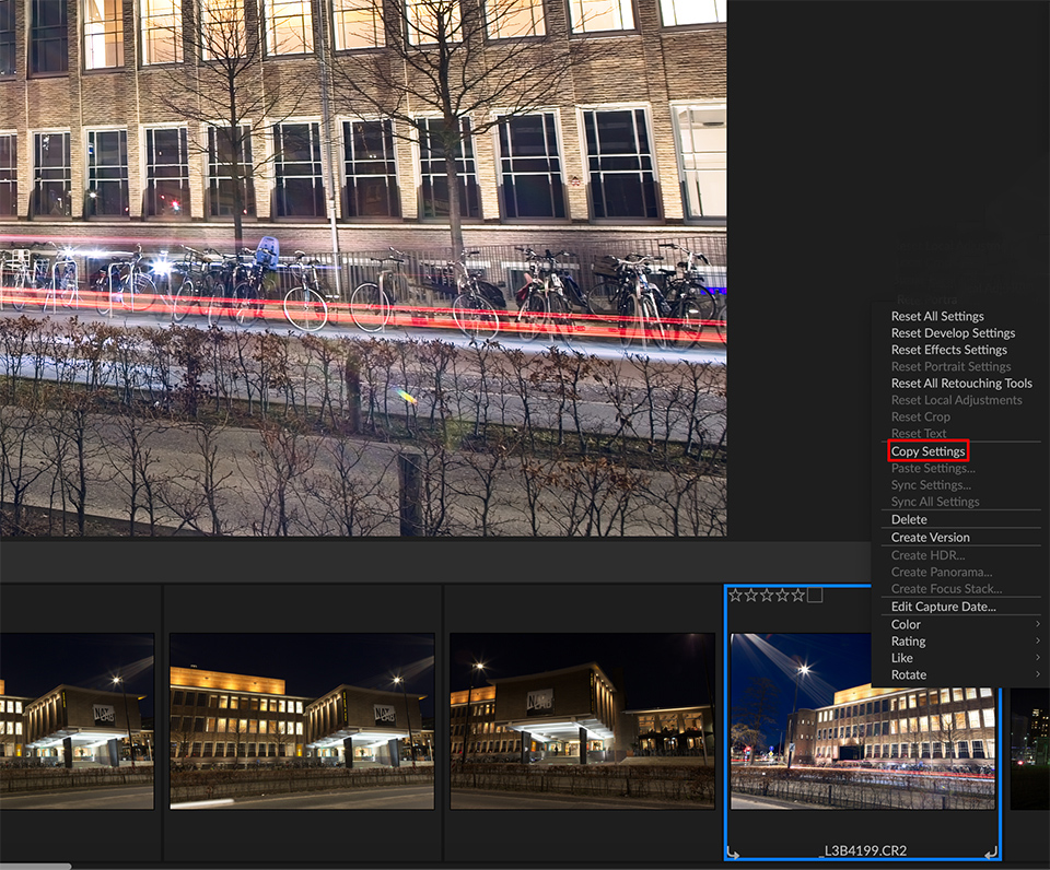 On raw editor copying edits