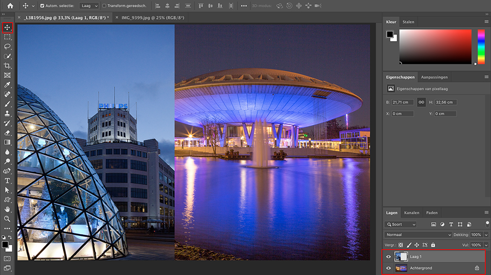 Photoshop collage step three