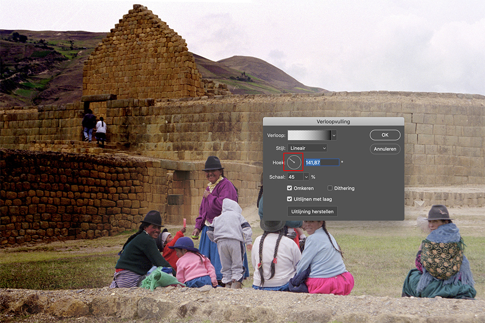 Photoshop graduated ND filter step 7