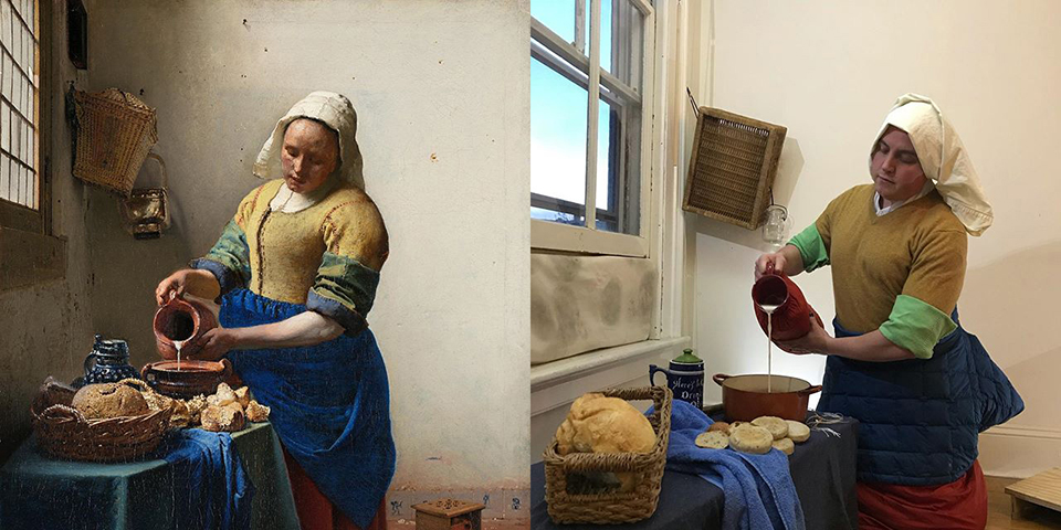 Recreating classic paintings quarantine 2 Recreating classic paintings quarantine 2
