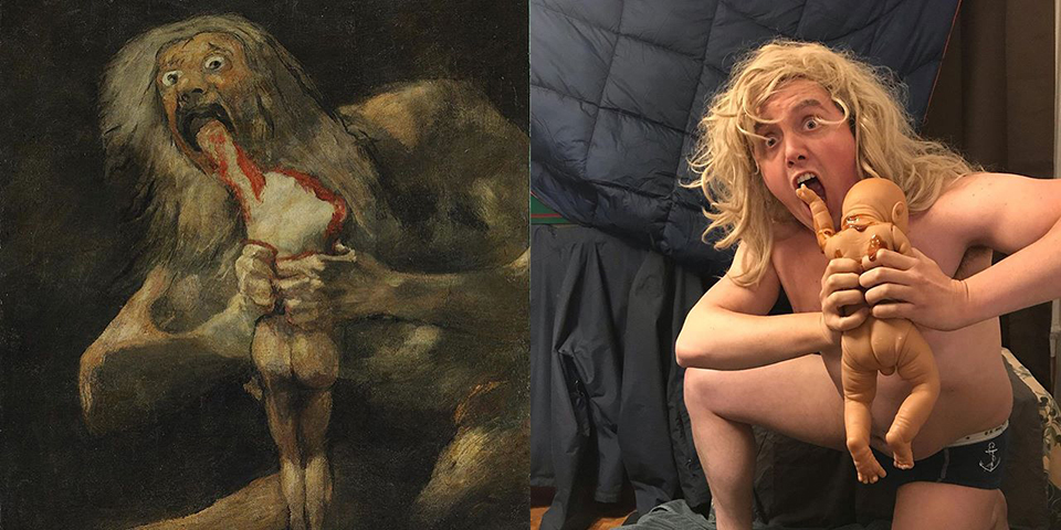 Recreating classic paintings quarantine 3 Recreating classic paintings quarantine 3