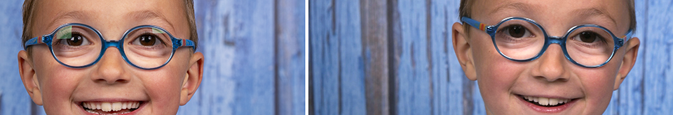 Preventing reflections in glasses