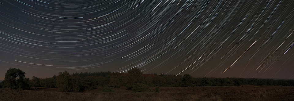 Star trails Lemelerberg
