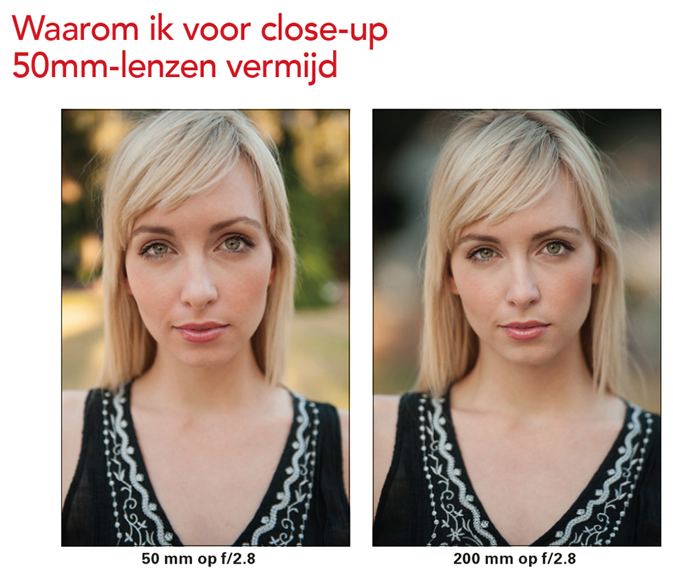 Avoid close-ups at 50mm Avoid close-ups at 50mm