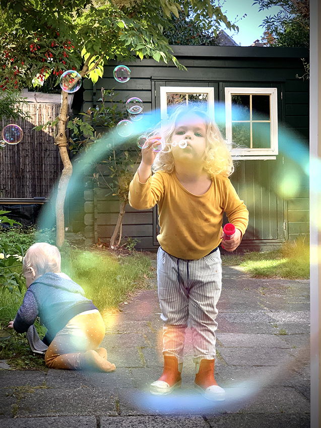 Sun circle-like soap bubble Pepijn Zoon