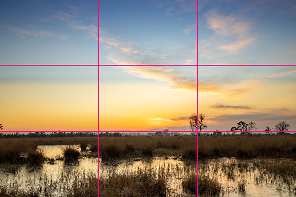 Composition guide lines thirds 02