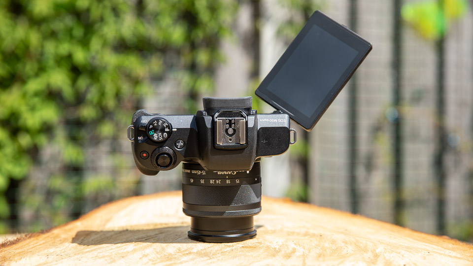 Nando EOS M50 II flip-out screen
