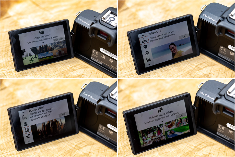 Nando EOS M50 II menu collage creative