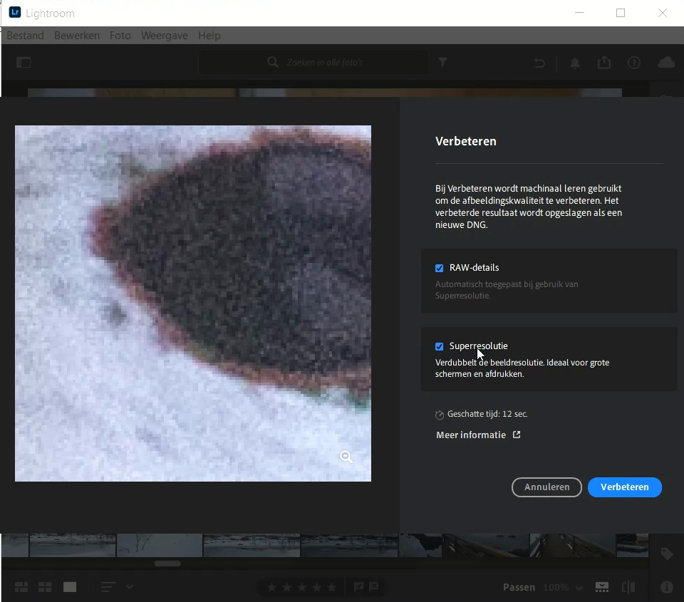 Lightroom super-resolution Lightroom super-resolution