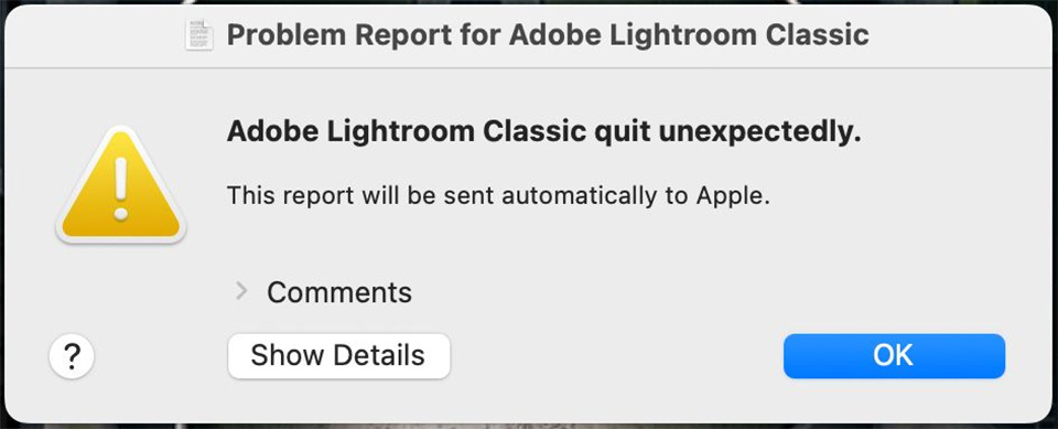 Nando Adobe Lightroom error Nando Adobe Lightroom error