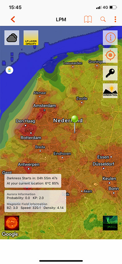 Nando app light pollution Nando app light pollution