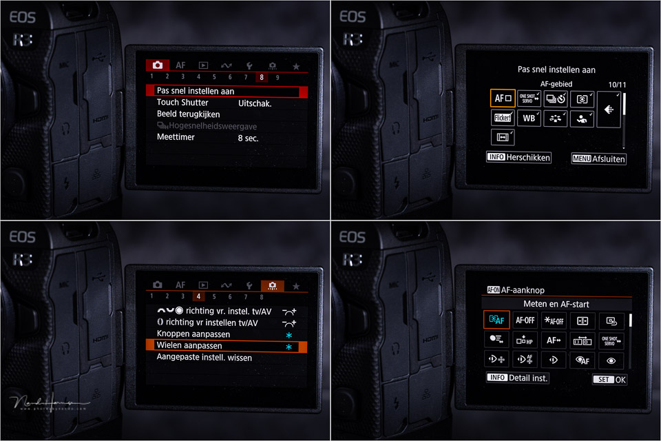 Nando canon r3 AF custom settings