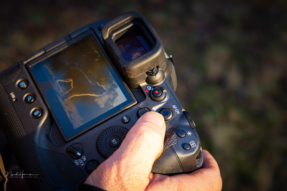 Nando canon r3 in hand