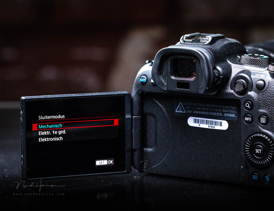 Nando Canon R6 shutter mode Nando Canon R6 shutter mode