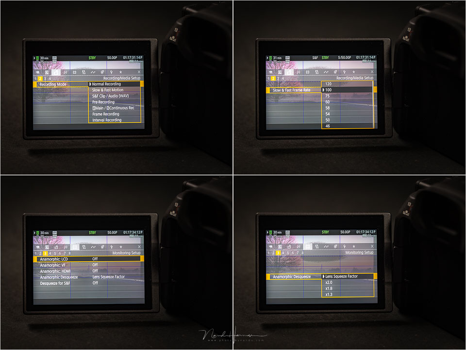 Nando EOS R5 C video settings