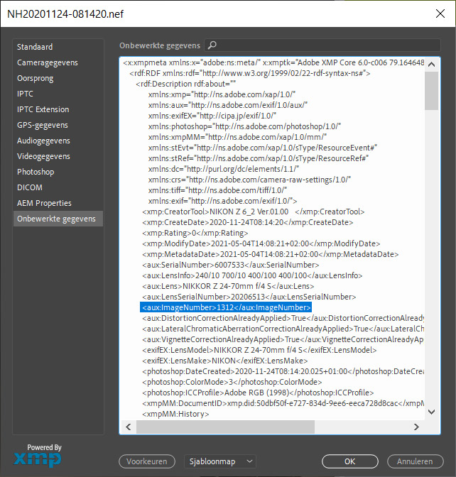 Nando EXIF in Photoshop Nando EXIF in Photoshop