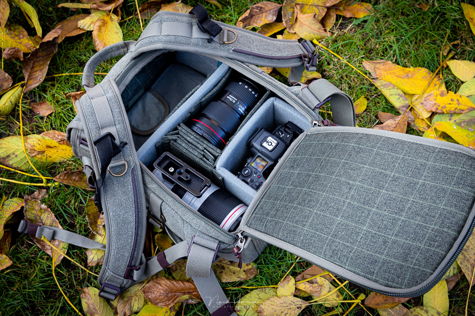 Nando camera backpack, two lenses Nando camera backpack, two lenses