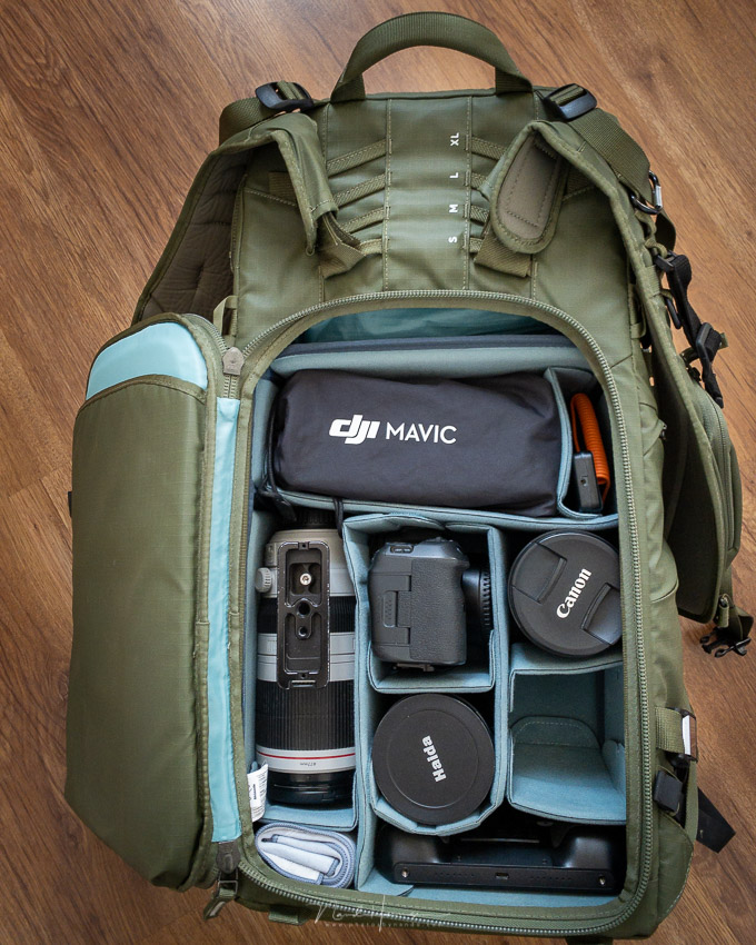 Nando's camera bag in Lofoten