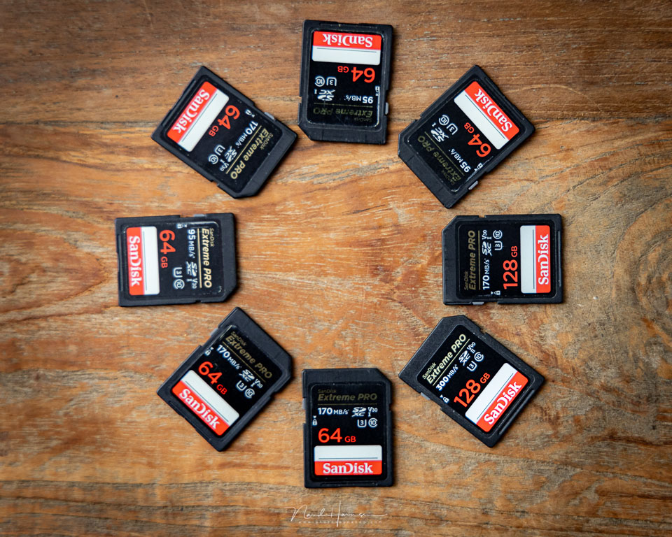 Nando memory cards on a trip