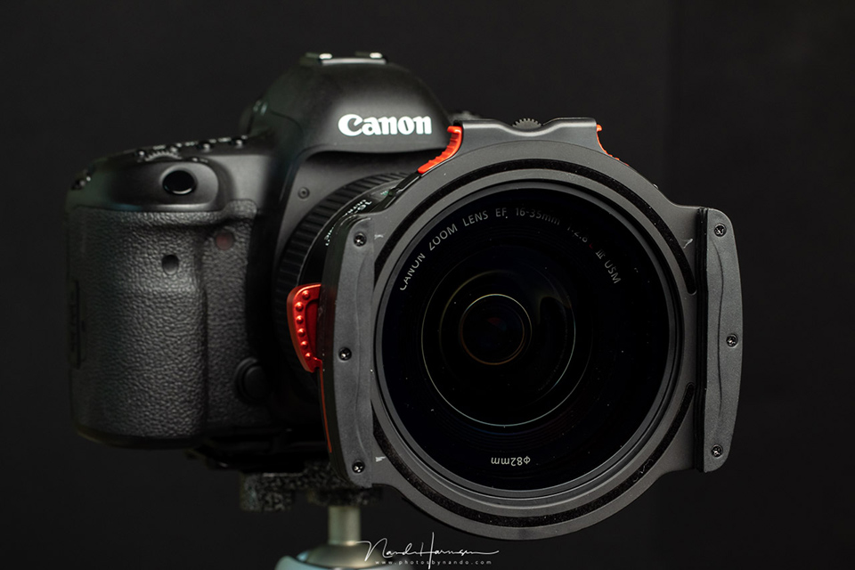 The Haida M10 filter holder mounted The Haida M10 filter holder mounted