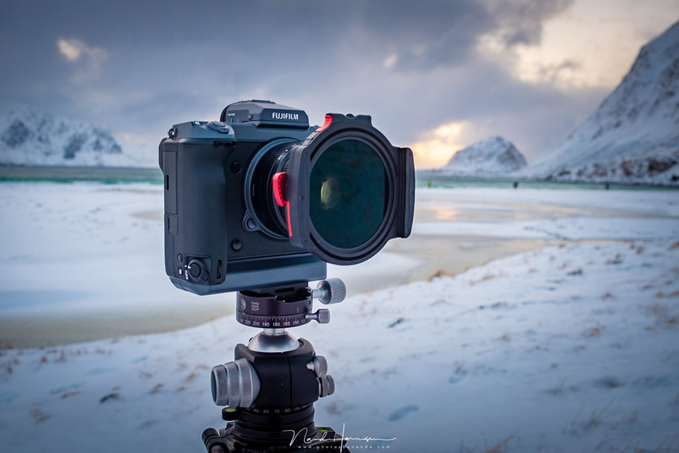 With the Fujifilm GFX 100, supplied by Cameraland.nl, and the Haida M10 filter system in Lofoten, Norway With the Fujifilm GFX 100, supplied by Cameraland.nl, and the Haida M10 filter system in Lofoten, Norway