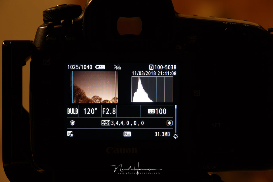 Nando histogram exposure Nando histogram exposure