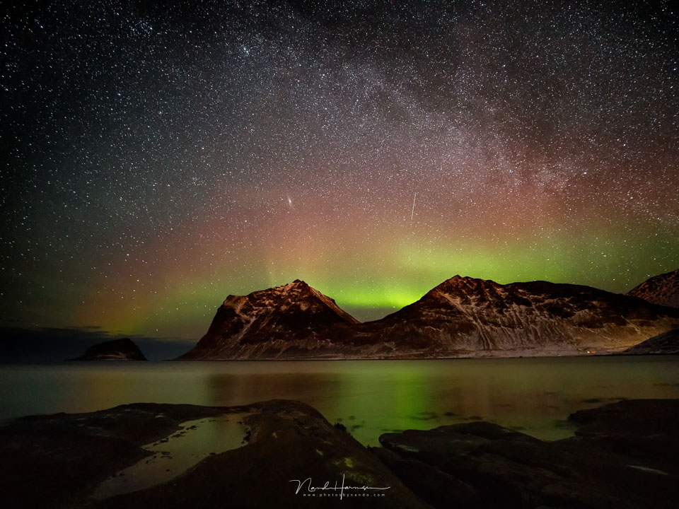 Nando Lofoten Haukland aurora Nando Lofoten Haukland aurora