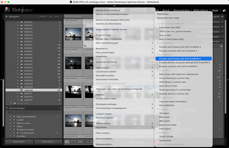 Nando Lightroom Classic DxO plugin