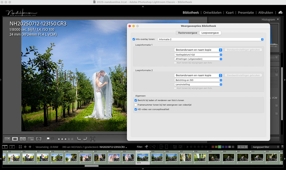 Nando lrc Loupe view display options