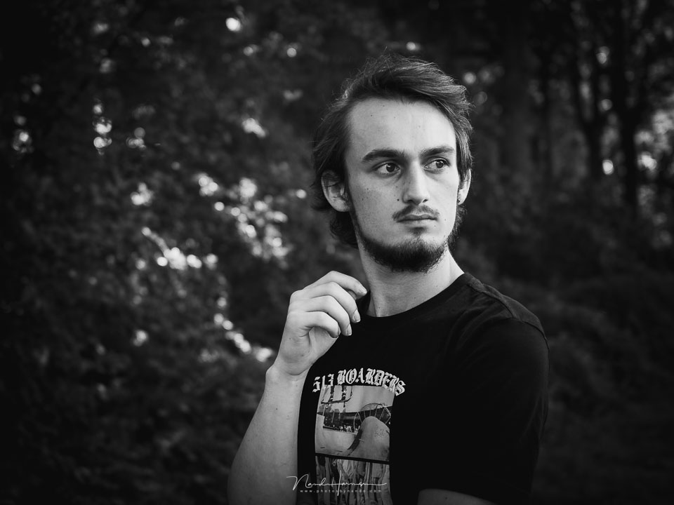 Nando portrait black and white Nando portrait black and white