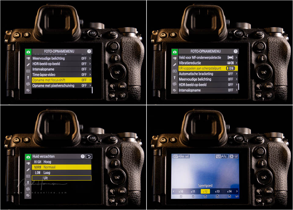 Nando review Z5II menu