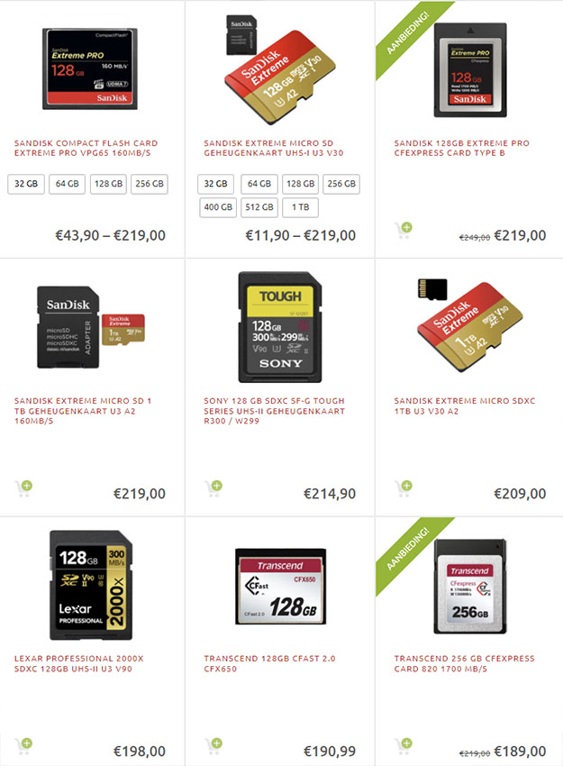 Nando screenshot memory cards
