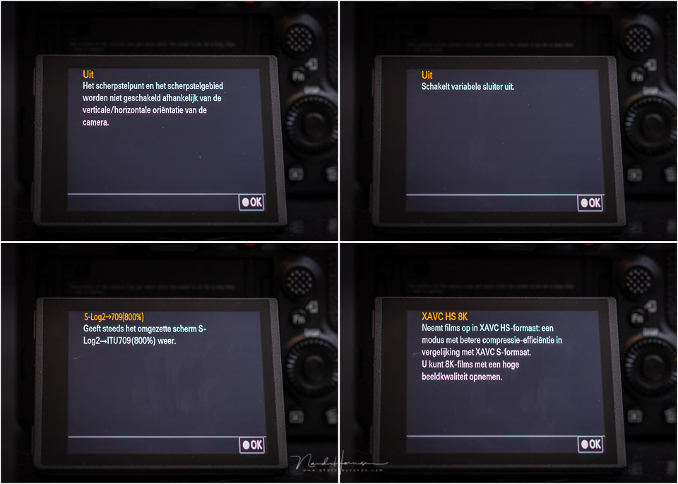 Nando Sony A1 help functions Nando Sony A1 help functions